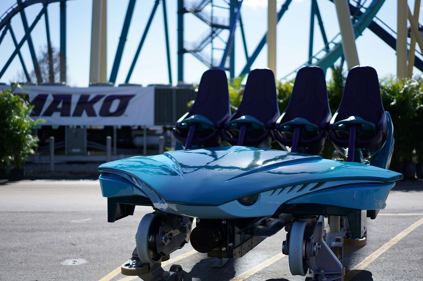 Conheça o carrinho da Mako, nova montanha-russa do SeaWorld Orlando