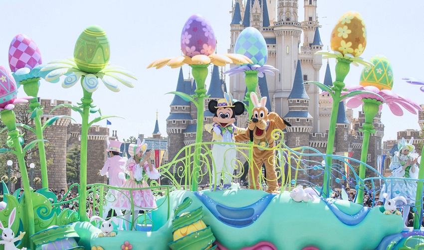 Comemoração de Páscoa no Tokyo Disney Resort em 2017