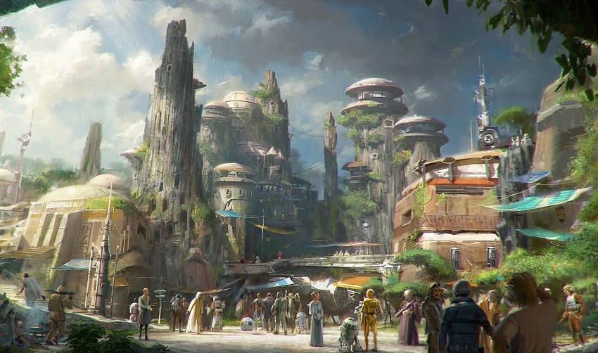 Possível mapa da Star Wars Land no Disneyland Park?